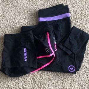 VIRUS Bundle: Leggings, spandex shorts + runners